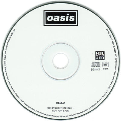 Oasis (2) : Hello (CD, Promo)