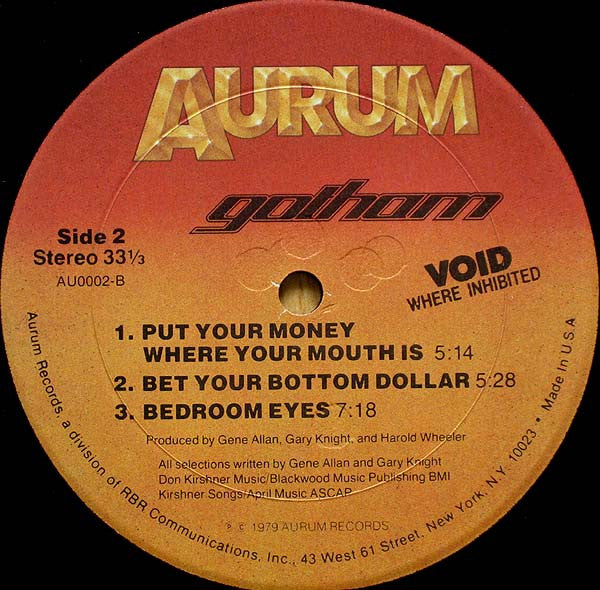 Gotham (2) : Void Where Inhibited (LP, Album)