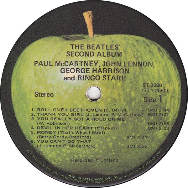 The Beatles : The Beatles' Second Album (LP, Album, RE, All)