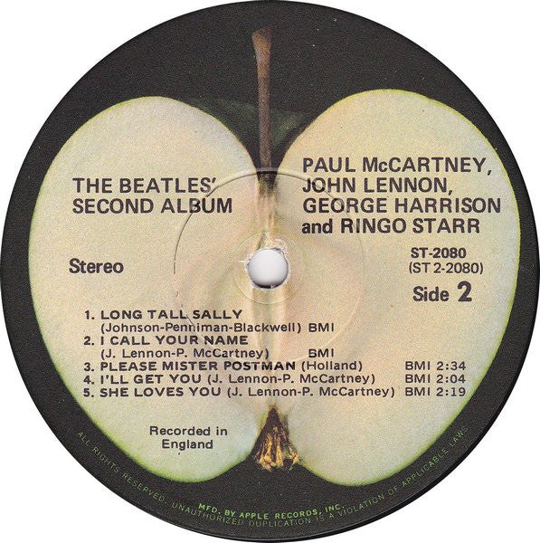 The Beatles : The Beatles' Second Album (LP, Album, RE, All)