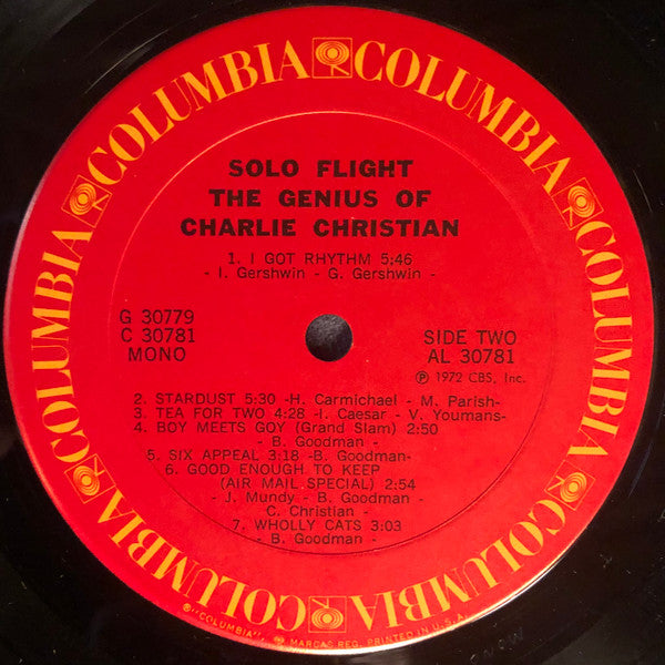Charlie Christian : Solo Flight - The Genius Of Charlie Christian (2xLP, Comp, Mono, Ter)