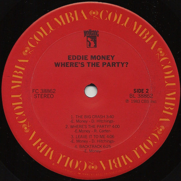 Eddie Money : Where's The Party? (LP, Album)