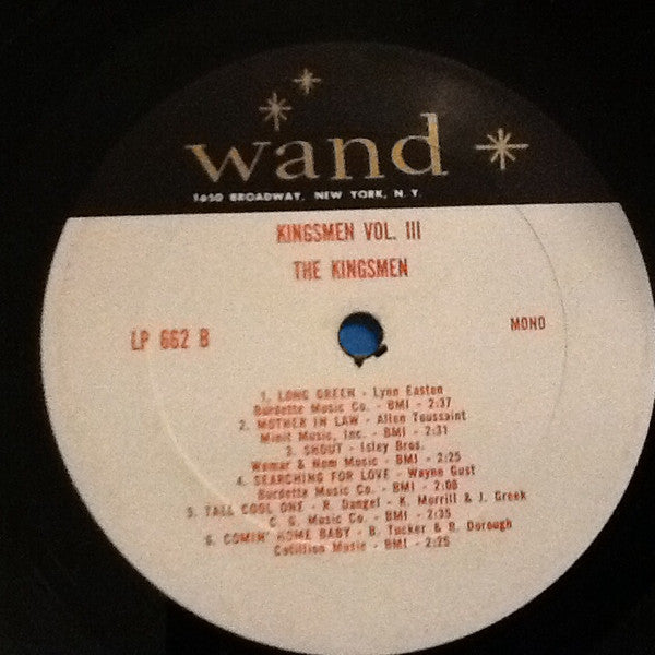 The Kingsmen : The Kingsmen, Volume 3 (LP, Album, Mono)