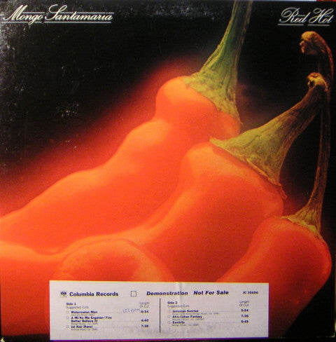 Mongo Santamaria : Red Hot (LP, Album, Promo, Gat)