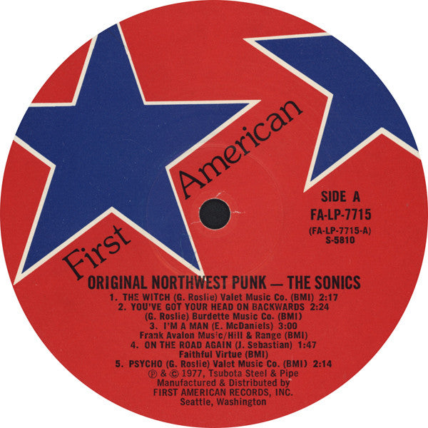 The Sonics : Original Northwest Punk (LP, Album, Mono, RE)