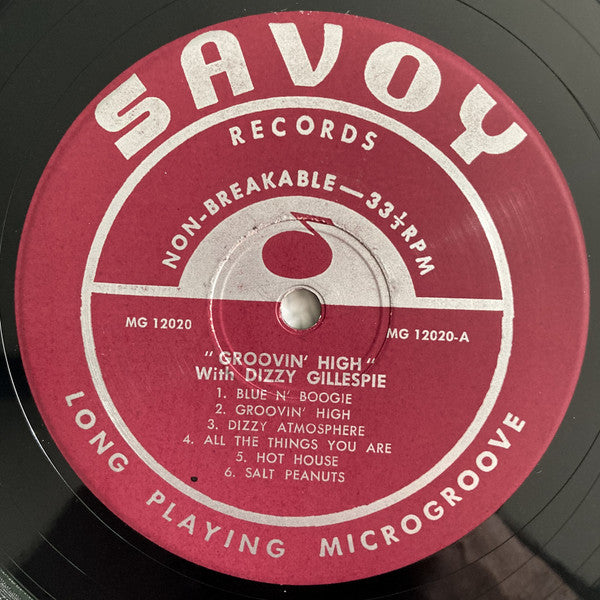 Dizzy Gillespie : Groovin' High (LP, Comp, Mono, RE, RP, Mar)