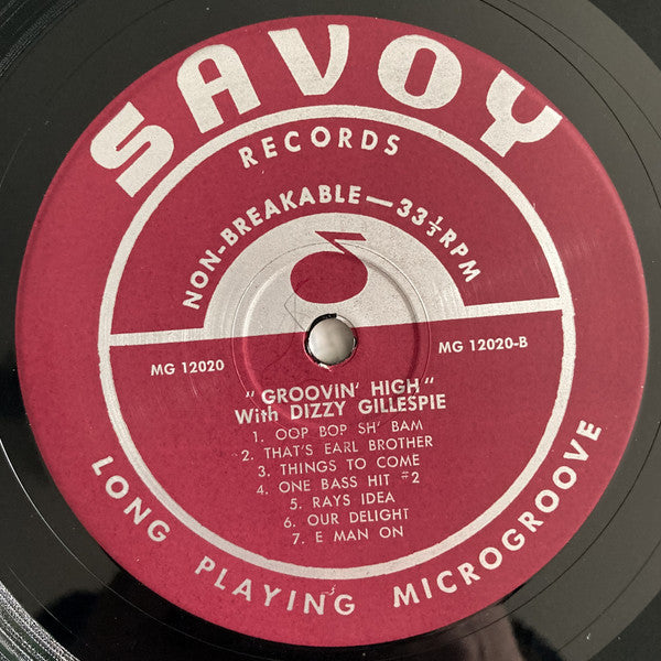 Dizzy Gillespie : Groovin' High (LP, Comp, Mono, RE, RP, Mar)