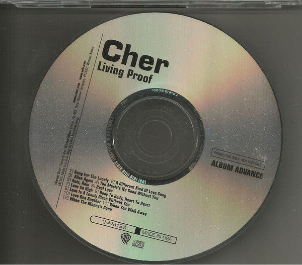 Cher : Living Proof (CD, Advance, Album, Promo)