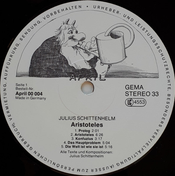 Julius Schittenhelm : Aristoteles (LP, Album)