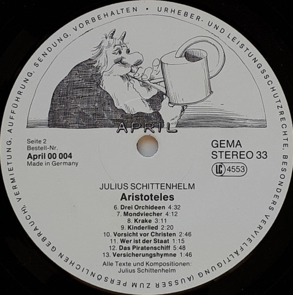 Julius Schittenhelm : Aristoteles (LP, Album)