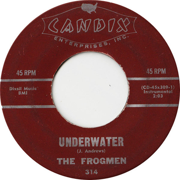 The Frogmen (2) : Underwater (7", Single, Ind)