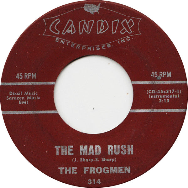 The Frogmen (2) : Underwater (7", Single, Ind)