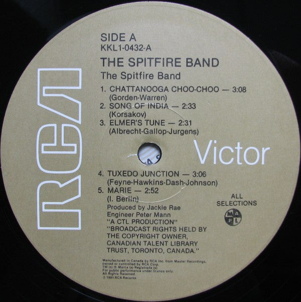 The Spitfire Band : The Spitfire Band (LP, Album)