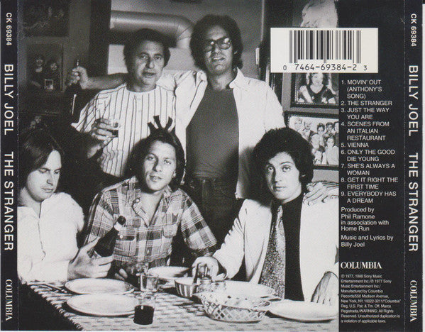 Billy Joel : The Stranger (CD, Album, Enh, RE, RM)