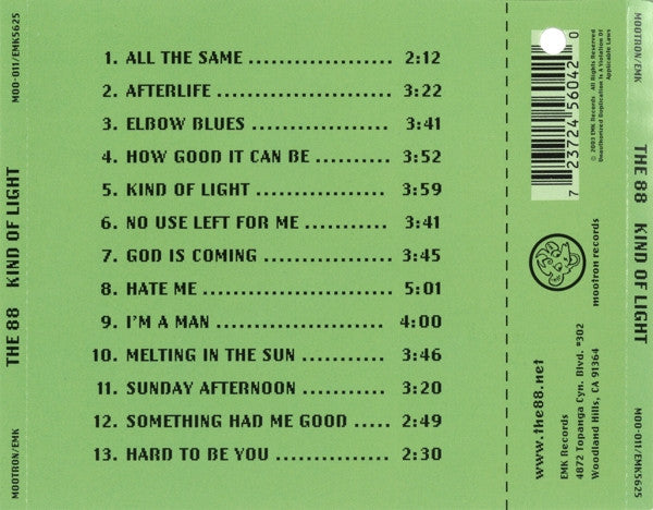The 88 : Kind Of Light (CD, Album)