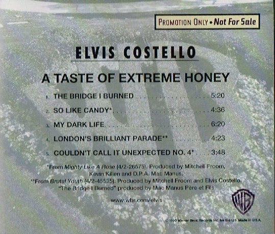 Elvis Costello : A Taste Of Extreme Honey (CD, Promo, Smplr)