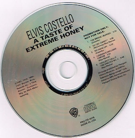 Elvis Costello : A Taste Of Extreme Honey (CD, Promo, Smplr)