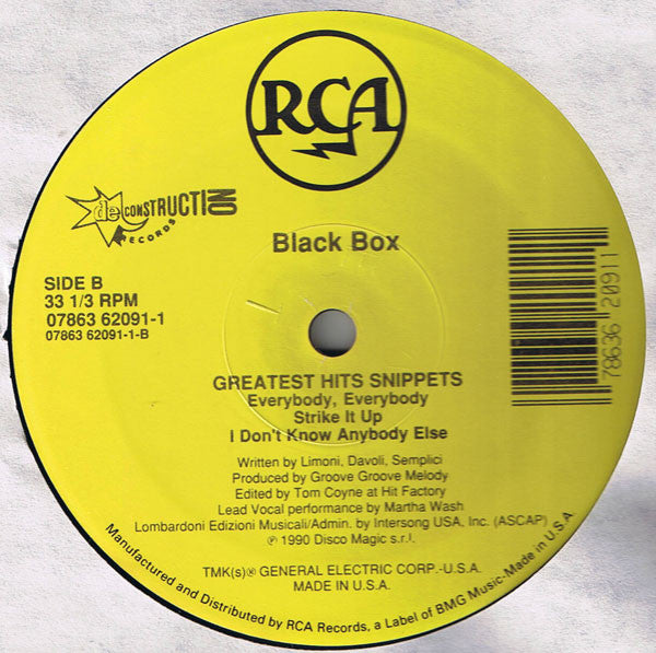 Black Box : Fantasy (12", Maxi)