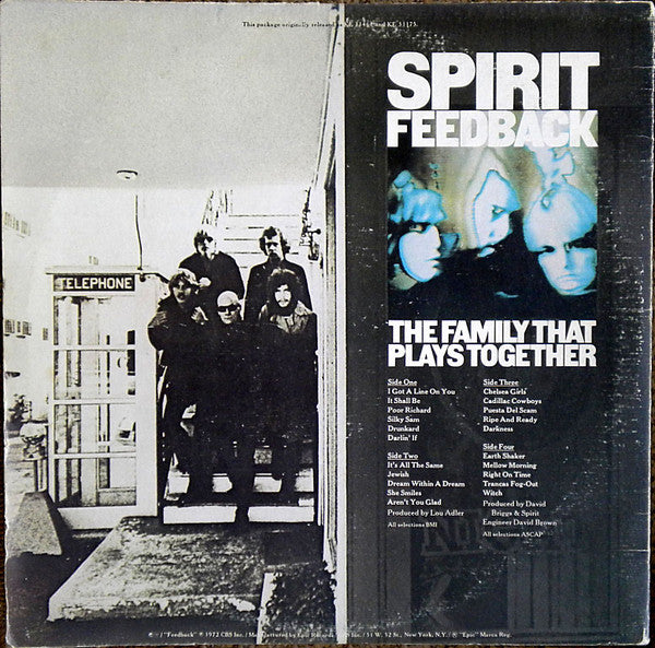 Spirit (8) : The Family That Plays Together / Feedback (LP, Album, RE + LP, Album, RE + Comp)