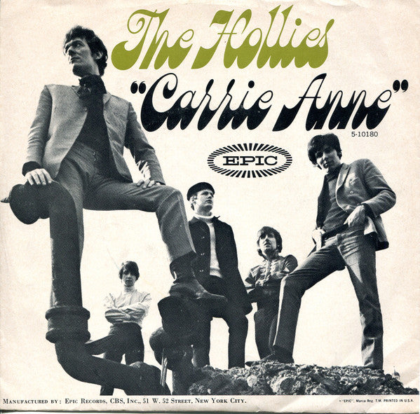 The Hollies : Carrie-Anne (7", Single)