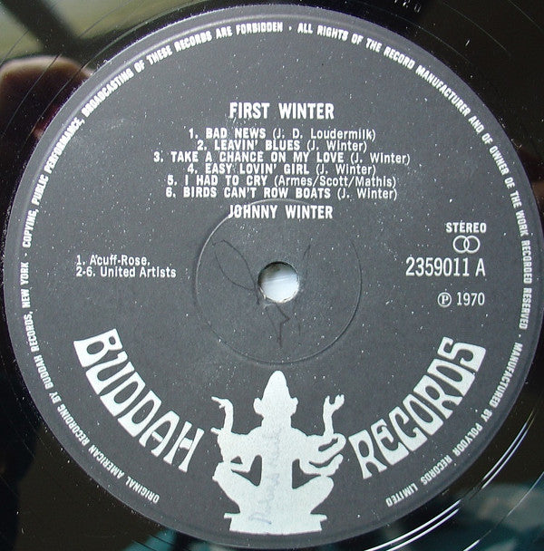 Johnny Winter : First Winter (LP, Album)