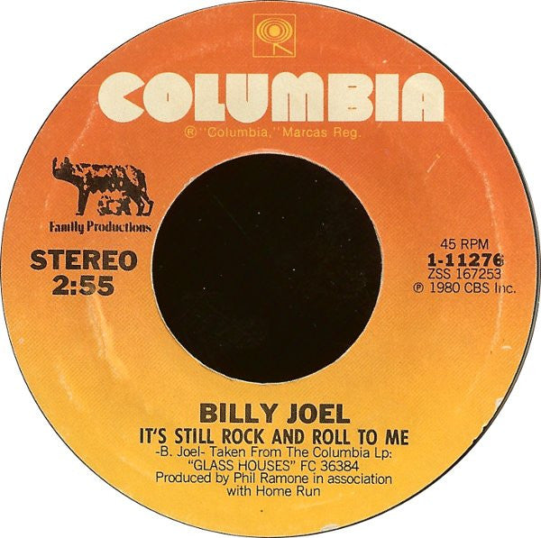 Billy Joel : It's Still Rock And Roll To Me (7", Single, Styrene, Pit)