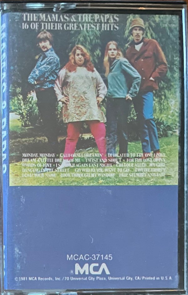 The Mamas & The Papas : 16 Of Their Greatest Hits (Cass, Comp, RE)