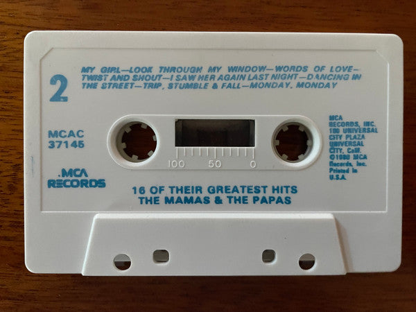 The Mamas & The Papas : 16 Of Their Greatest Hits (Cass, Comp, RE)