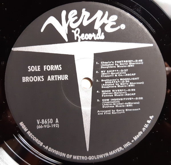 The Brooks Arthur Ensemble : Sole Forms (LP, Album, Mono, Gat)