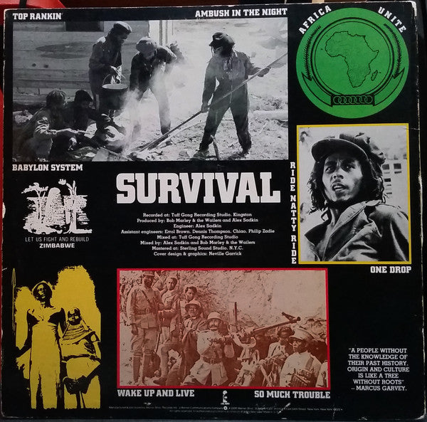 Bob Marley & The Wailers : Survival (LP, Album)