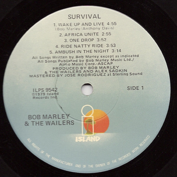 Bob Marley & The Wailers : Survival (LP, Album)
