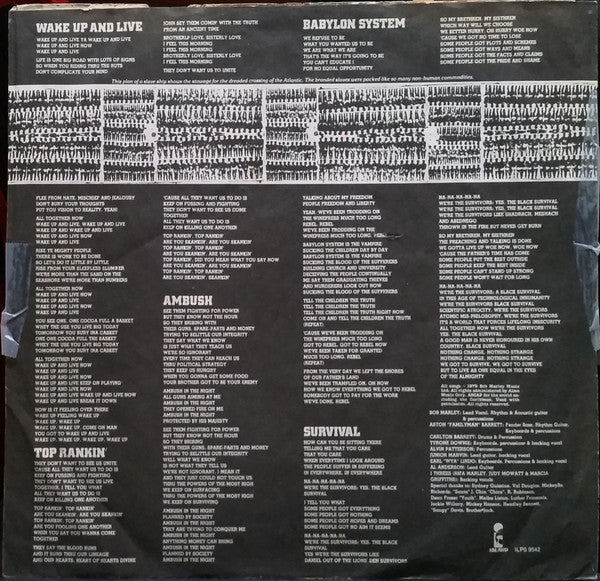 Bob Marley & The Wailers : Survival (LP, Album)