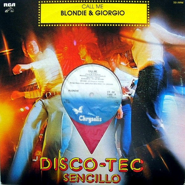 Blondie & Giorgio Moroder : Call Me (12", Single, Red)