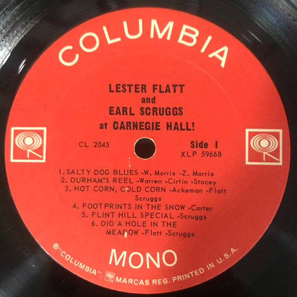 Flatt & Scruggs : At Carnegie Hall! (LP, Album, Mono)