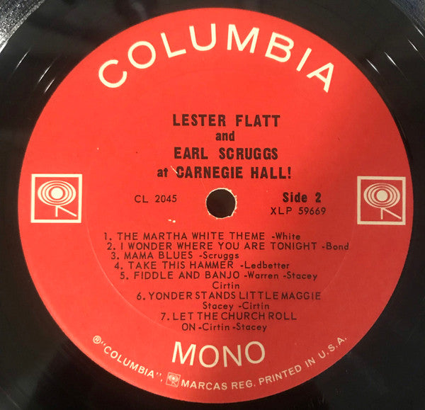 Flatt & Scruggs : At Carnegie Hall! (LP, Album, Mono)