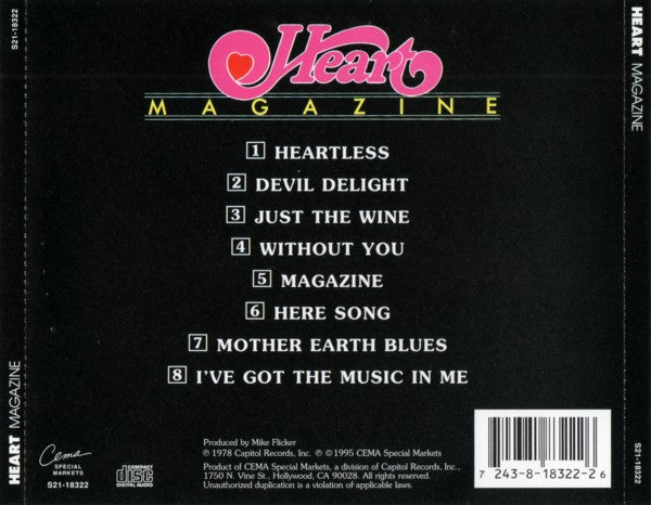 Heart : Magazine (CD, Album, RE)