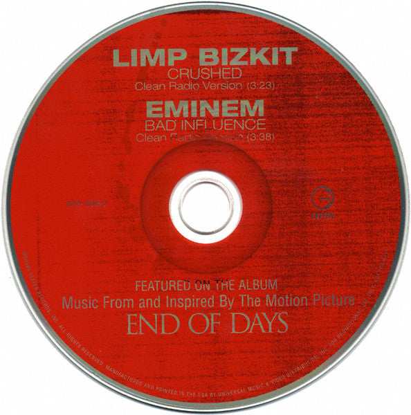 Limp Bizkit / Eminem : Crushed / Bad Influence (CD, Single, Promo)
