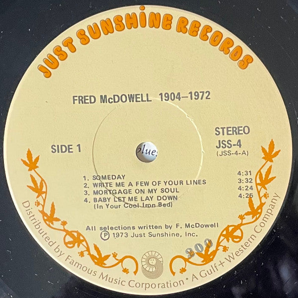 Fred McDowell : 1904-1972 (LP, Album, Scr)