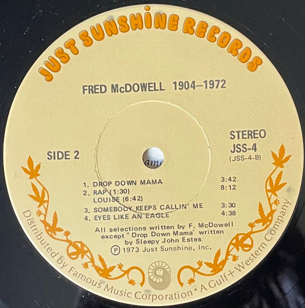 Fred McDowell : 1904-1972 (LP, Album, Scr)