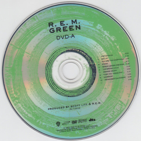 R.E.M. : Green (CD, Album, RE + DVD-V, Album, RM, Multichannel, NT)