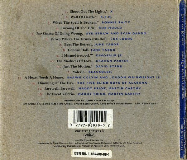 Various : Beat The Retreat (Songs By Richard Thompson) (CD, Comp)