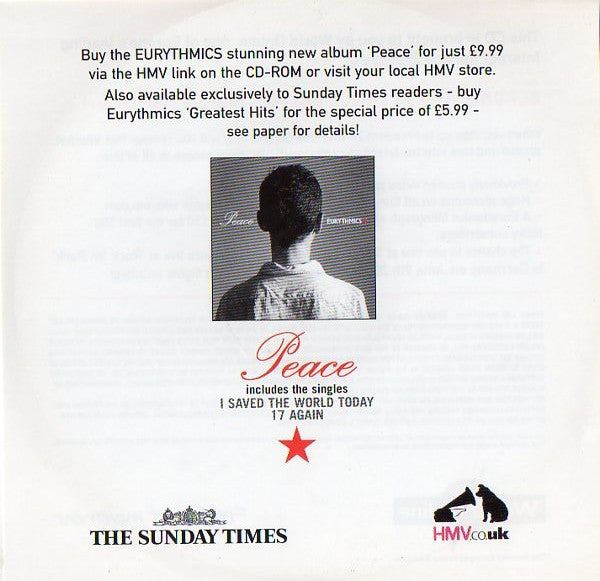 Eurythmics : Peace Is Just A Word (CD, Enh, Promo, Smplr, Car)