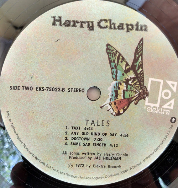 Harry Chapin : Heads & Tales (LP, Album, RE, San)