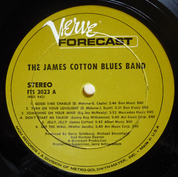 The James Cotton Blues Band : The James Cotton Blues Band (LP, Album, RP)