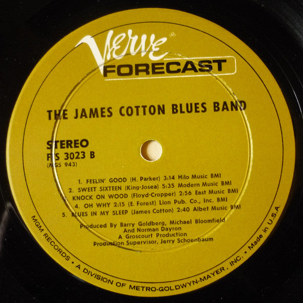 The James Cotton Blues Band : The James Cotton Blues Band (LP, Album, RP)