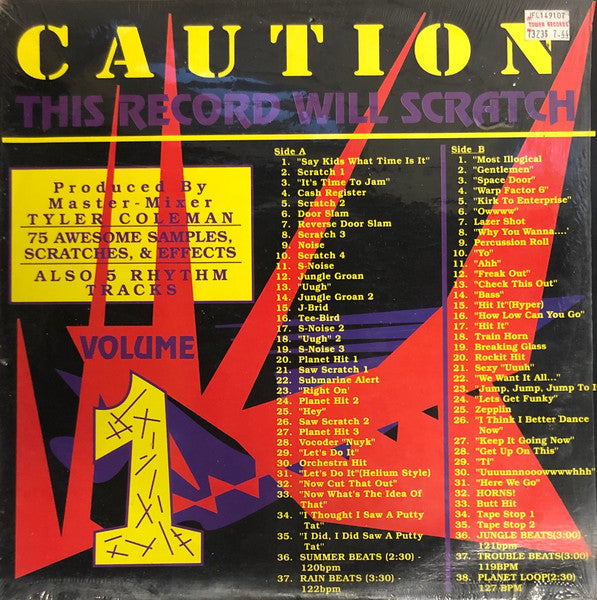 Various : Caution - This Record Will Scratch Vol. 1 (LP, Comp)