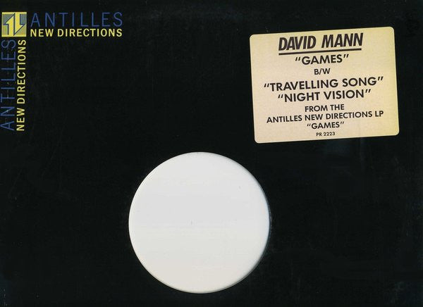 David Mann : Games / Travelling Song / Night Vision (12", Promo)