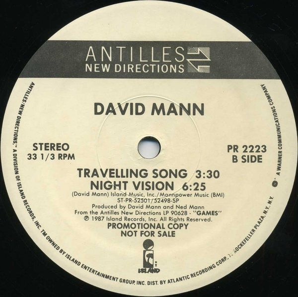 David Mann : Games / Travelling Song / Night Vision (12", Promo)
