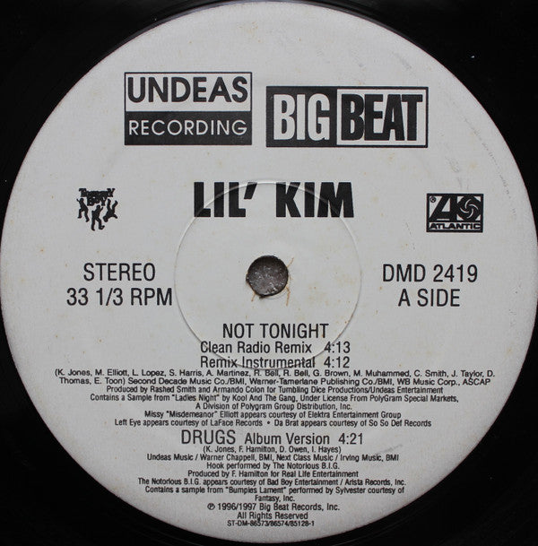 Lil' Kim : Not Tonight / Drugs (12")