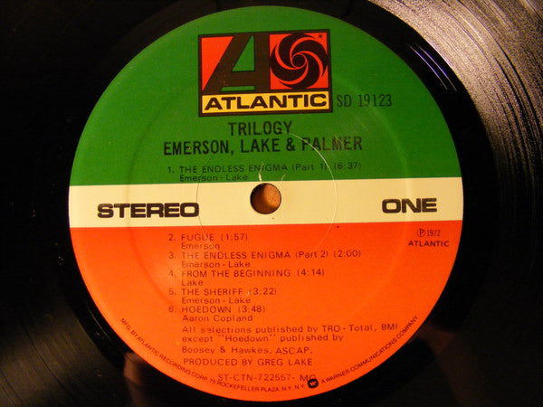 Emerson, Lake & Palmer : Trilogy (LP, Album, RE, MO )
